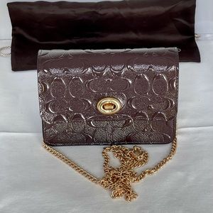 COACH Bowery signature leather handbag